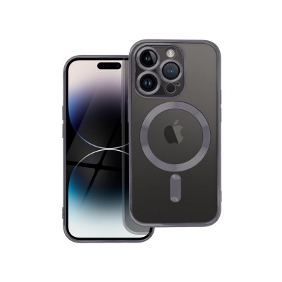 Husa iPhone 15 Pro, Electro Mag, Magsafe, cu protectie la camere, Negru